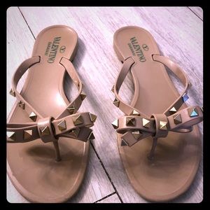 Nude Valentino Jelly Sandals